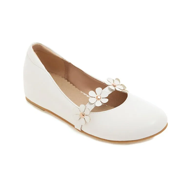 Women's  Flowers Flats Mary Jane Shoes