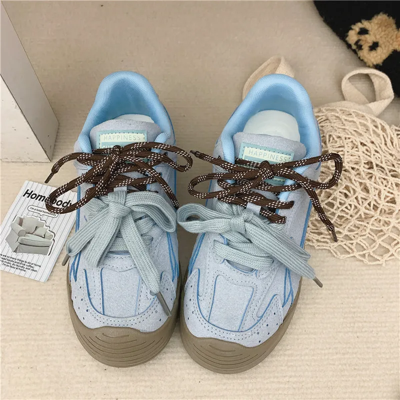 XIANGTUIBAO  Spring  Summer Mesh Breathable Canvas Shoes Women's Korean-Style Casual Low-Top Clown Shoes Internet Celebrity Live Training Shoes