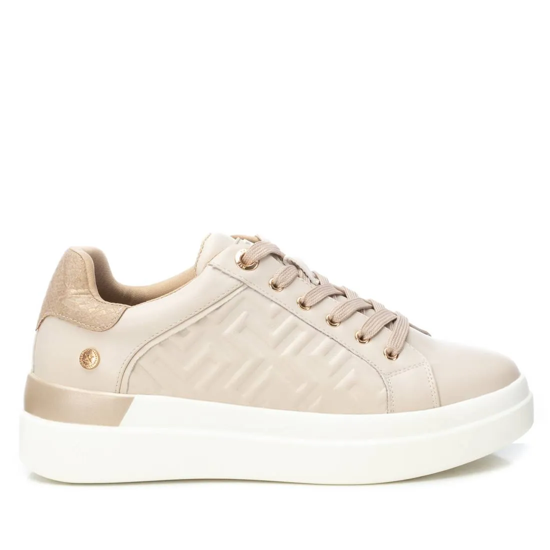 XTI Womens Trainer 142954 Beige PU