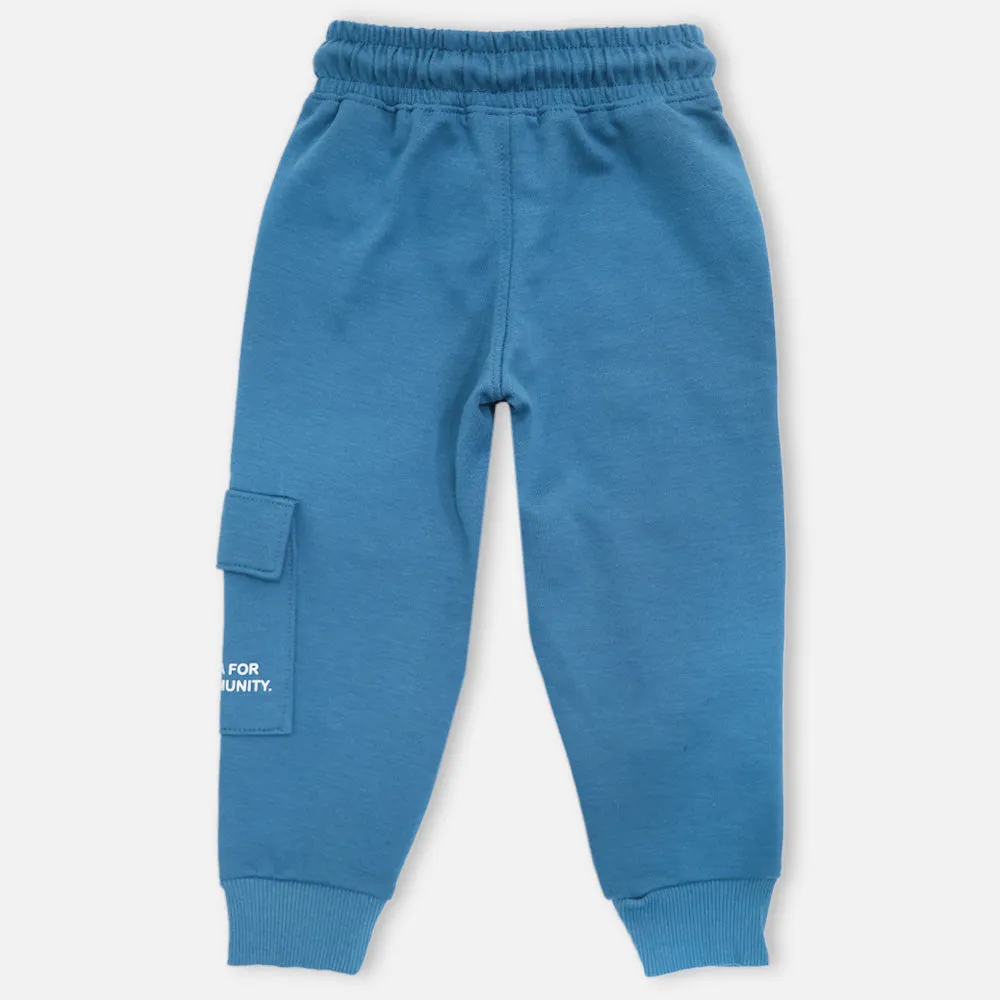 Yellow & Blue Cargo Joggers