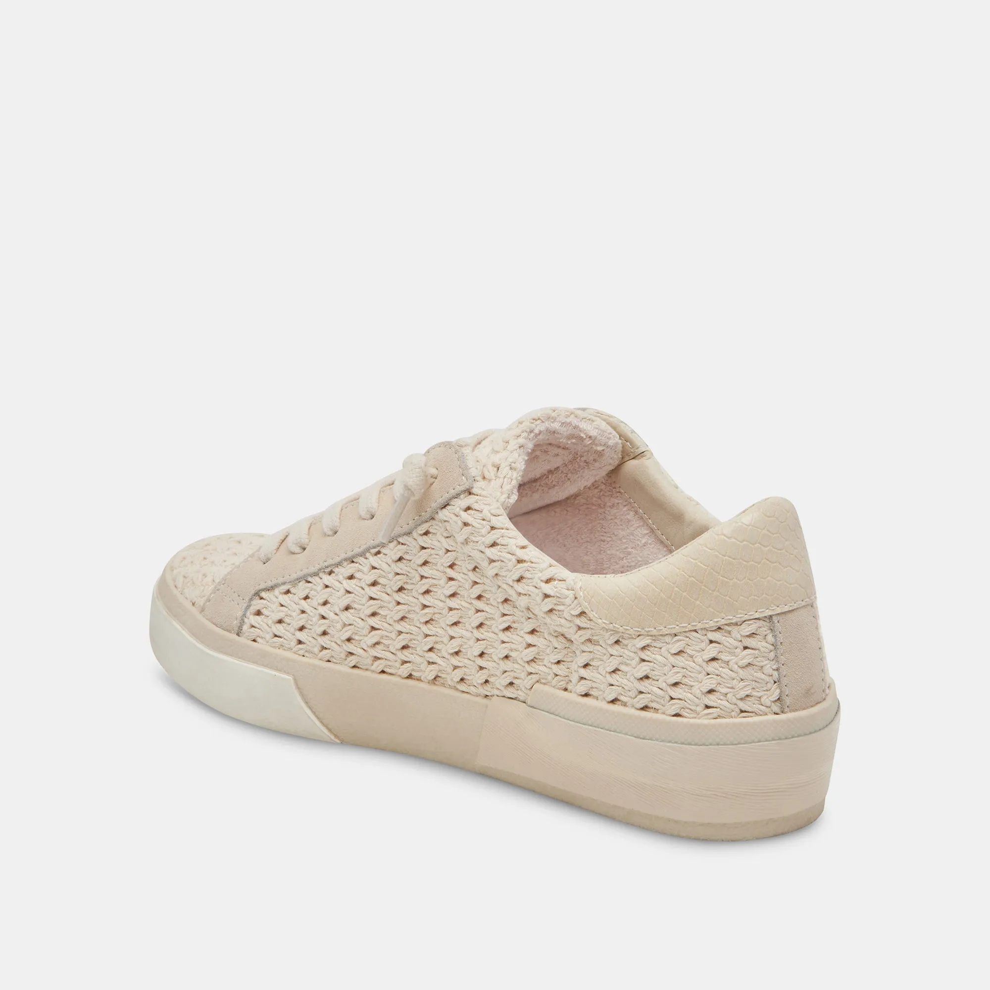 ZINA CROCHET SNEAKERS SANDSTONE CROCHET